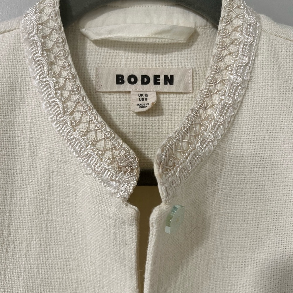 Boden Cropped Cotton Jacket 8 - Picture 6 of 9